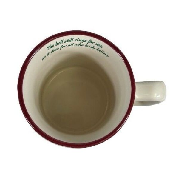 Polar Express Hot Chocolate Believe Ticket 3D Raised Design Coffee Mug Cup Train - Picture 6 of 10